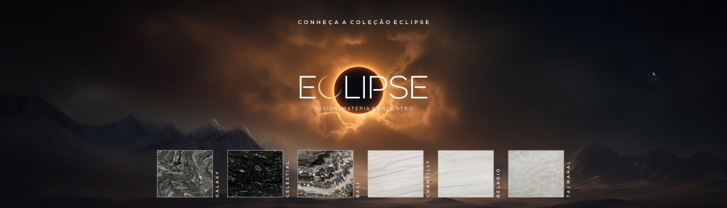 Coleção Eclipse: Contraste e Design em Pedras Naturais 2 Banner da Coleção Eclipse de Pedras