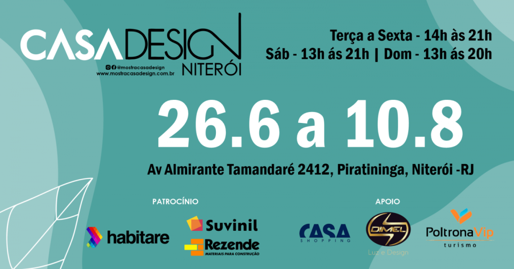 Casa Design Niterói 2025: Tendências e Aconchego. 1 Convite Casa Design Niteroi 2025