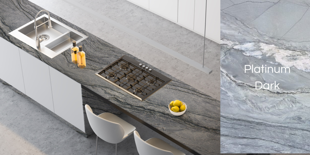 Quartzito - pedras escuras platinum dark