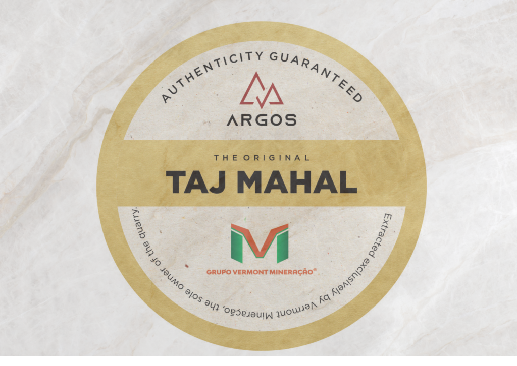 Selo de Autenticidade -Quartzito Taj Mahal.